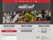 Tablet Screenshot of kickoffpredictor.com